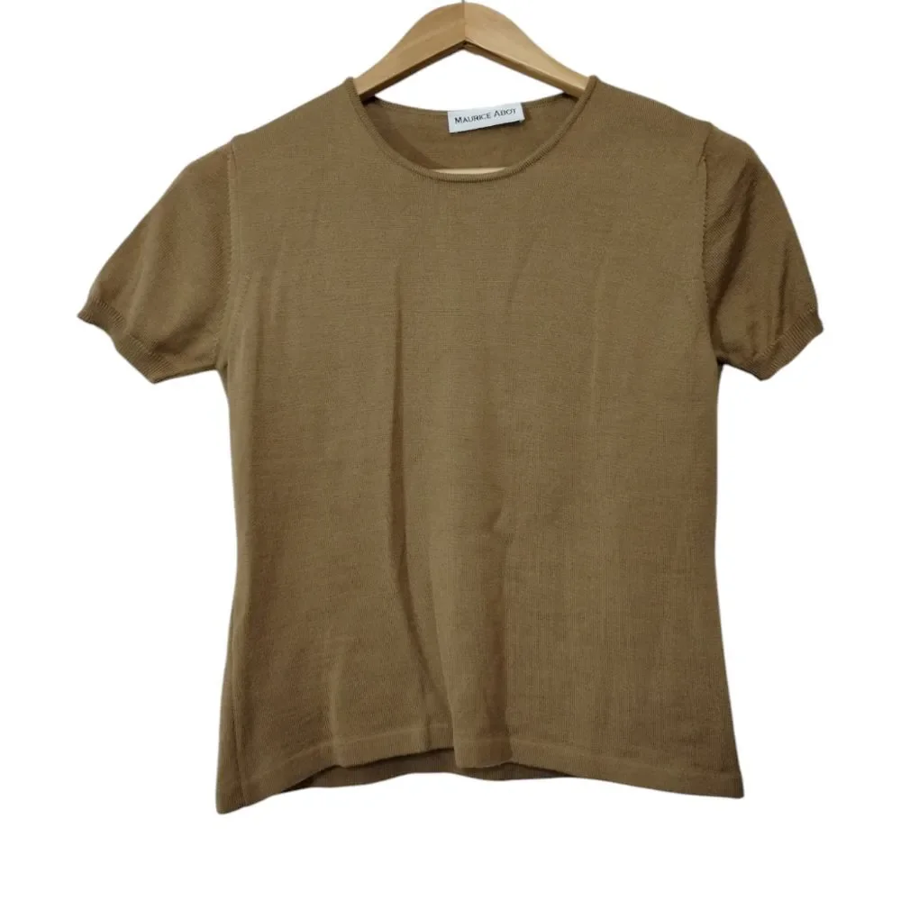 Maurice Abot Women's Button-Front Cardigan Sweater With Top Set Old Money‎